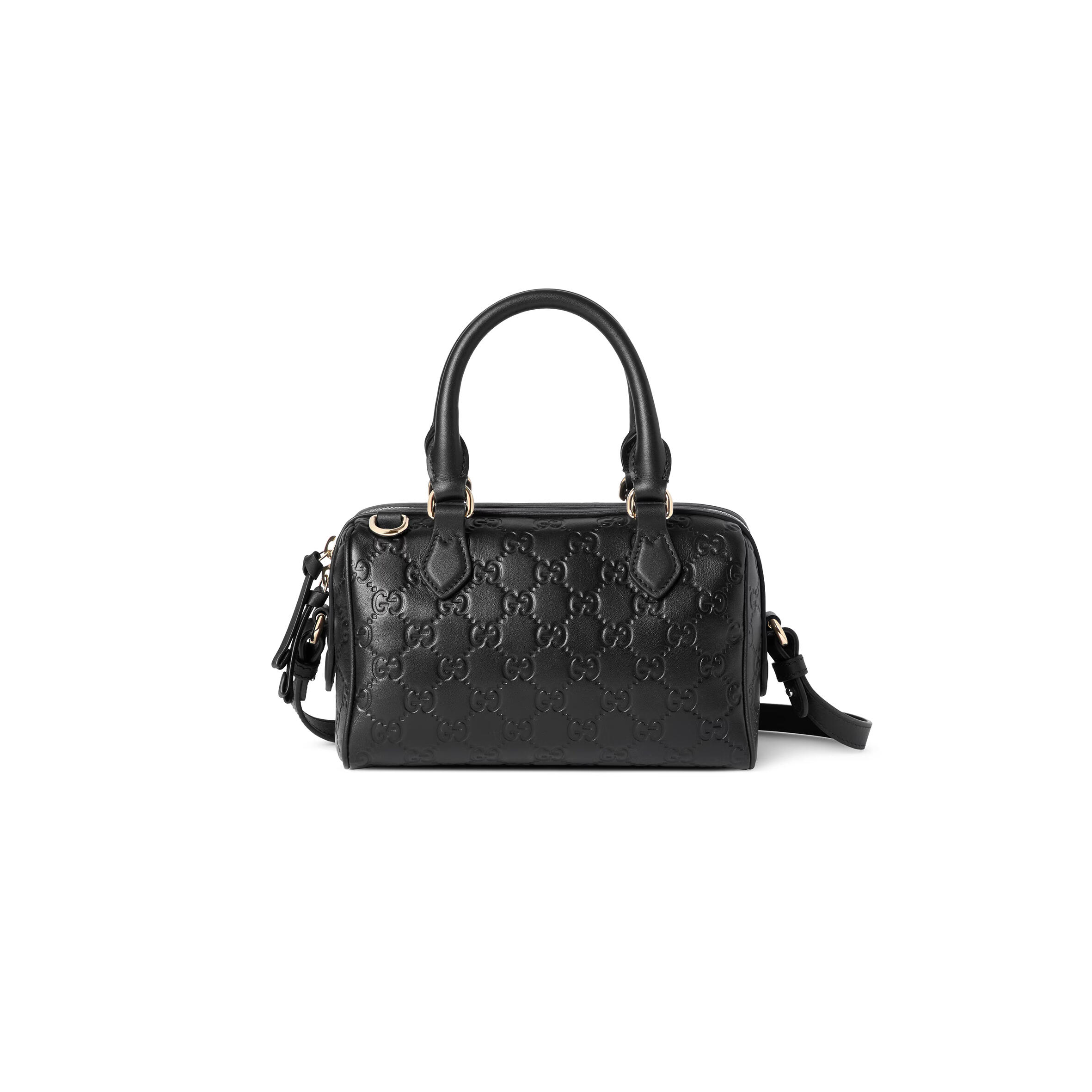 GUCCI GG EMBLEM SMALL BOSTON BAG 848889 (20.5*14*11.5cm)